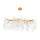 KAROL CHANDELIER 12XG9 GOLD/CRYSTALS