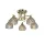 LIZA CHANDELIER 5XE14 ANTIQUE BRASS