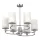 LUKAS CHANDELIER 6XE14 WHITE/CHROME