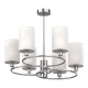 LUKAS CHANDELIER 6XE14 WHITE/CHROME