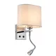 MAYA WALL LAMP 1XE27 +1WLED 4000K CHROME