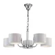 MELODY CHANDELIER 5XE27 WHITE/CHROME