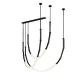 MILTON LED SUSPENSION 40W 3000K, BLACK