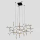 MODULAR LED PENDANT LIGHT 72W 3000K, BLACK+GOLD