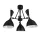 MORGAN CHANDELIER 3XE14 BLACK