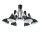 MORGAN CHANDELIER 6XE14 BLACK