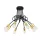 MYA CHANDELIER 8XE27 BLACK/GOLD