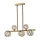 OLENA CHANDELIER 5XG9 HORIZONTAL GOLD