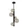 OLENA CHANDELIER 5XG9 VERTICAL BLACK