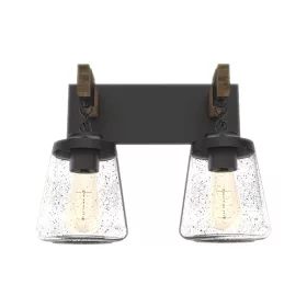 PAOLA WALL LAMP 2XE27 BLACK/WOOD