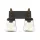 PAOLA WALL LAMP 2XE27 BLACK/WOOD