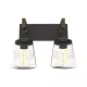 PAOLA WALL LAMP 2XE27 BLACK/WOOD