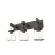 PAOLA WALL LAMP 3XE27 BLACK/WOOD