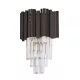 PERCY WALL LAMP 2XE14 BLACK/CRYSTALS