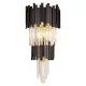 PERCY WALL LAMP 3XE14 BLACK/CRYSTALS