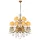 RALPH CHANDELIER 15XE14 YELLOW BRASS/CRYSTALS