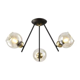 RICK CHANDELIER 3XE27 BLACK/BRONZE