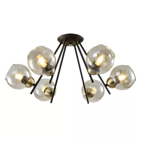 RICK CHANDELIER 6XE27 BLACK/BRONZE