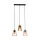 RONNY HANGER 3ХЕ27 BLACK/WOOD