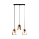 RONNY HANGER 3ХЕ27 BLACK/WOOD