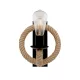 ROPE WALL LAMP 1XE27 BLACK