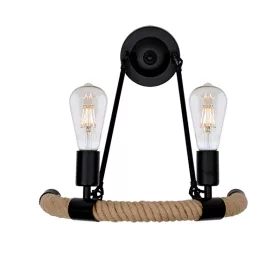 ROPE WALL LAMP 2XE27 BLACK