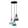 SHUTTLE HANGING LIGHT 3XE27 WHITE/GREY/GREEN