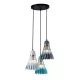 SHUTTLE HANGING LIGHT 3XE27 WHITE/GREY/GREEN