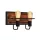 SILVIA WALL LAMP 2XE27 BLACK/WOOD