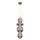 SPLENDOR LED PENDANT LAMP 18W 3000K, BRASS + SMOKY GRAY