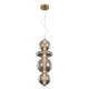 SPLENDOR LED PENDANT LAMP 18W 3000K, BRASS + SMOKY GRAY