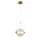 SPLENDOR LED PENDANT LAMP 6W 3000K, BRASS + COGNAC GLASS