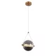 SPLENDOR LED MEDALLION 6W 3000K, BRASS + SMOKY GRAY