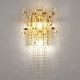 THEODORE WALL LAMP 3XG9 GOLD/CRYSTALS