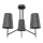 THERA CHANDELIER 3XE14 BLACK/CHROME