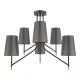 THERA CHANDELIER 6XE14 BLACK/CHROME