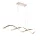 TINA LED SUSPENSION 28W 3000K, FRENCH GOLD