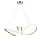 TINA LED MEDALLION 42W 3000K, FRENCH GOLD