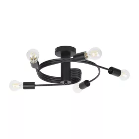 TWIST CHANDELIER 5XE27 BLACK