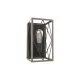 VICTOR WALL LAMP 1XE27 BLACK/MAHOGANY