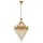 WINDSOR CHANDELIER 9XE14 BRASS/CRYSTALS
