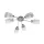 YOLI CHANDELIER 6XE27 SATIN NICKEL