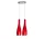 6602 AURA HANGING 2XE27 RED