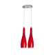 6602 AURA HANGING 2XE27 RED