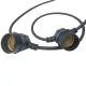 OUTDOOR STRING LIGHTS 5M 15XE27 SOCKET IP44