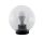 LED GARDEN LIGHTING BALL SHAPED, WITH LAMP PMMA CLEAR 200 A60 15W E27 230V 4000-4300K