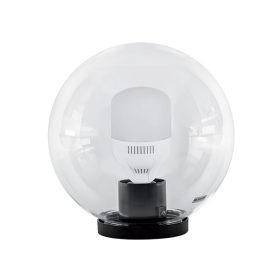   LED GARDEN LIGHTING BODY, SPHERE SHAPED, WITH LAMP PMMA CLEAR 400 30W E27 230V 4000-4300K