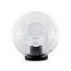 LED GARDEN LIGHTING BODY, SPHERE SHAPED, WITH LAMP PMMA CLEAR 400 40W E27 230V 4000-4300K