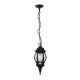 JAMES LAMP HANGING 1XE27 BLACK IP44