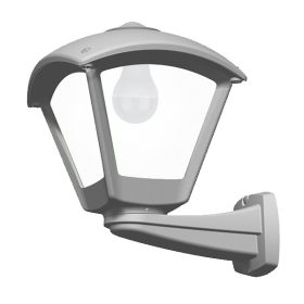 DARIO 250 GARDEN WALL LAMP 1XE27 IP55 GREY